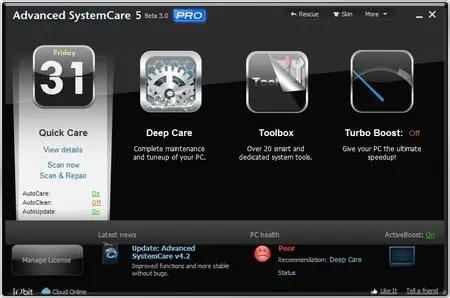 Advanced SystemCare Pro 5.1.0.198 Final Multilanguage + Portable
