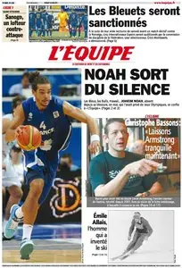 L'Equipe Edition du Vendredi 19 Octobre 2012
