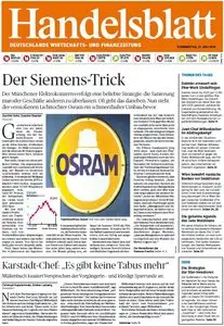 Handelsblatt vom Donnerstag, 31. Juli 2014