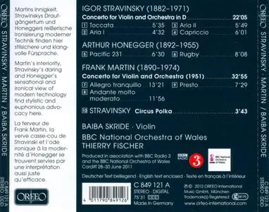 Baiba Skride - Stravinsky, Martin, Honegger: Violin Concertos & Orchestral Works (2012) (Repost)