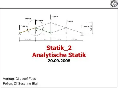 Susanne Blail - Statik 2 - Analytische Statik