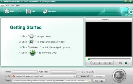 Wondershare DVD to TomTom Converter 4.3.0.3