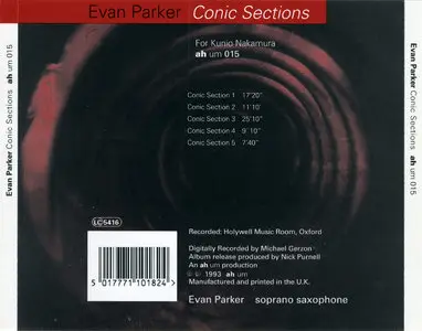 Evan Parker - Conic Sections (For Kunio Nakamura) (1993) {Ah Um}