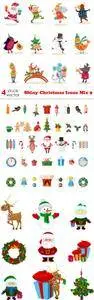 Vectors - Shiny Christmas Icons Mix 9