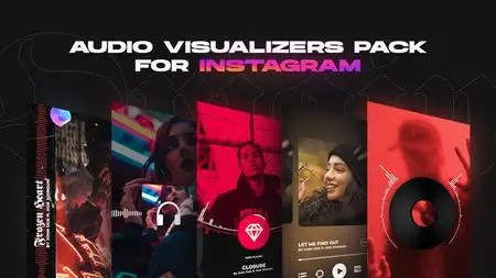 Origin - Instagram Stories music visualizer template pack for After Effects 38587352