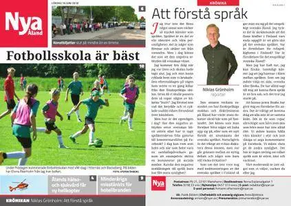 Nya Åland – 16 juni 2018