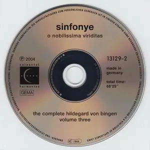 The Complete Hildegard von Bingen, Vol. 3 - O nobilissima viriditas - Sinfonye (2004) {Celestial Harmonies 13129-2}