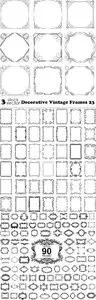 Vectors - Decorative Vintage Frames 23