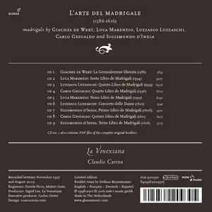 La Venexiana - L'arte del madrigale: de Wert, Marenzio, Luzzaschi, Gesualdo, d'India [9CDs] (2016)