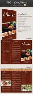 GraphicRiver Restaurant Take-Out Menu Trifold Brochure
