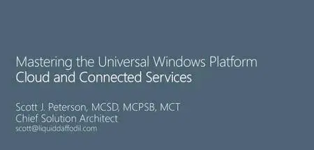 Developing UWP Apps, Part 8: Cloud and Connected Services