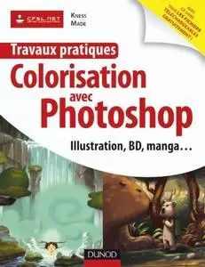 Kness et Made, "Travaux pratiques de colorisation avec Photoshop : Manga et BD, illustration, logo, publicité..."