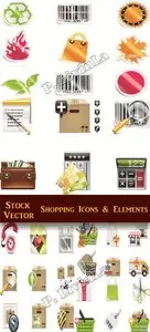 Stock Vector - Shopping Icons & Elements