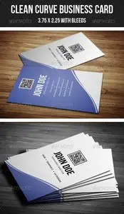 GraphicRiver Clean Curve Business Card - 30