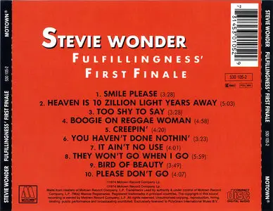 Stevie Wonder - Fulfillingness' First Finale (1974)