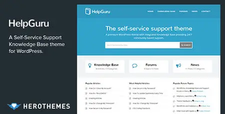 ThemeForest - HelpGuru v1.3.0 - A Self-Service Knowledge Base WordPress Theme