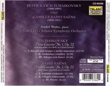André Watts, Yoel Levi - Tchaikovsky, Saint-Saens: Piano Concertos (1995)