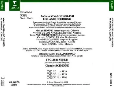Claudio Scimone, I Solisti Veneti - Antonio Vivaldi: Orlando Furioso (2002)