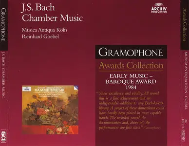 Reinhard Goebel & Musica Antiqua Koln - J.S. Bach: Chamber Music (1983) Reissue 2005 [Gramophone Awards Collection]