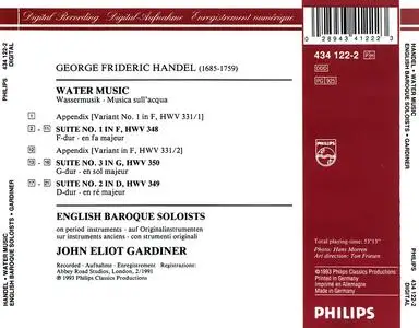 John Eliot Gardiner, English Baroque Soloists - George Frideric Handel: Water Music (1993)