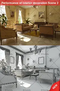 Performance of interior decoration Scene 2 / 10