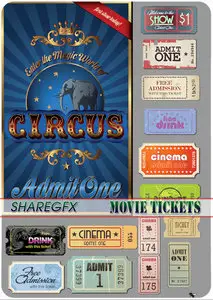 Stock Vector - Movie Tickets