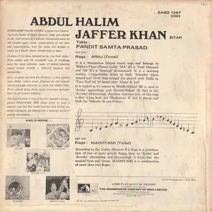 Abdul Halim Jaffer Khan - s/t (vinyl rip) (1973) {EMI/His Master's Voice/The Gramophone Co. Of India Ltd.} **[RE-UP]**