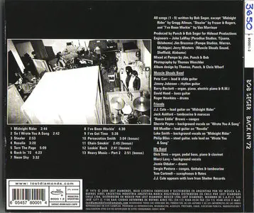 Bob Seger - Back In '72 (1973)