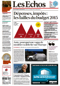 Les Echos Du Jeudi 02 Octobre 2014