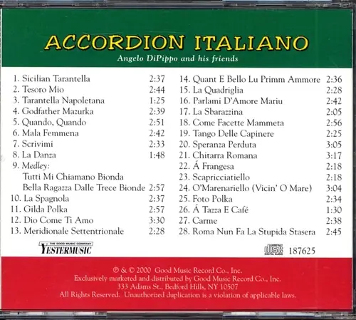 Angelo DiPippo - Accordion Italiano (2002) / AvaxHome
