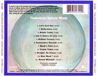Thelonious Monk - Monk's Blues - 1968 (1994)
