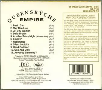 Queensrÿche - Empire (1990) [DCC Gold, GZS-1138]