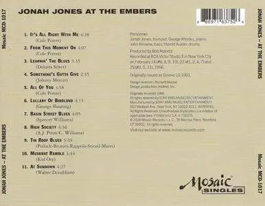 Jonah Jones - At The Embers (1956) {Mosaic MCD-1017 rel 2008}