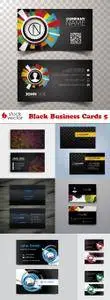 Vectors - Black Business Cards 5
