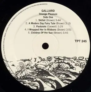 Galliard – Strange Pleasure (1969) *New* 24-bit/96kHz Vinyl Rip