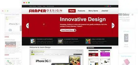 JoomShaper - Design v1.5 - Web 2.0 Joomla Template