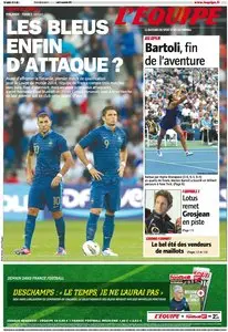 L'Equipe Edition du Jeudi 6 Septembre 2012