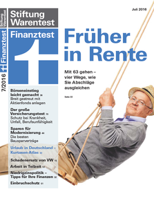 Finanztest No. 07 - Juli 2016