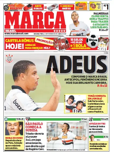 Jornal Marca.BR em PDF, Segunda, 14 de Fevereiro de 2011 - SP