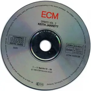 Keith Jarrett - Spirits (1986) [2CD] {ECM 1333/34}