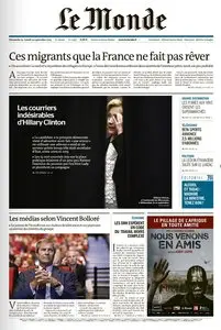 Le Monde et Supplément du Dimanche 13 Septembre 2015