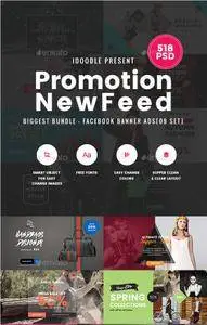 GraphicRiver - [Biggest Bundle] - Promotion Facebook Banner Ads - 518 PSD [02 Size Each]