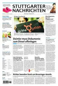 Stuttgarter Nachrichten Filder-Zeitung Vaihingen/Möhringen - 09. November 2017