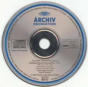 J.S. Bach - The English Concer - Pinnock - Brandenburgische Konzerte 1-2-3 (1983, Archiv Produktion # 410 500-2) [RE-UP]