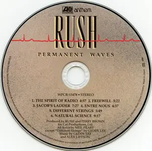 Rush - Permanent Waves (1980) [SHM-CD] {2009 Japan Mini LP Edition, WPCR-13478}