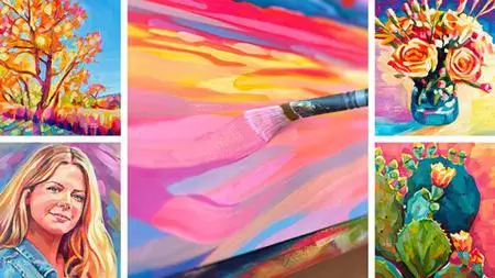 Colorful Acrylic Painting For Artists