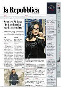 la Repubblica - 9 Gennaio 2018