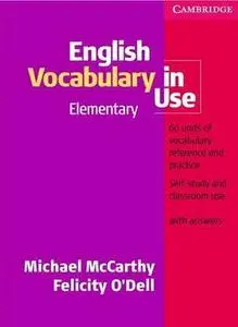 English Vocabulary in Use Elementary, with Answers by  Michael McCarthy