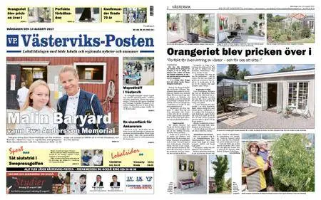 Västerviks-Posten – 14 augusti 2017