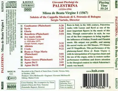 Sergio Vartolo - Giovanni Pierluigi da Palestrina: Missa de Beata Virgine I (2000)